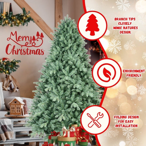 5FT Blue-Green Tint Christmas Tree with 1194 PE+PVC Tips – Unique