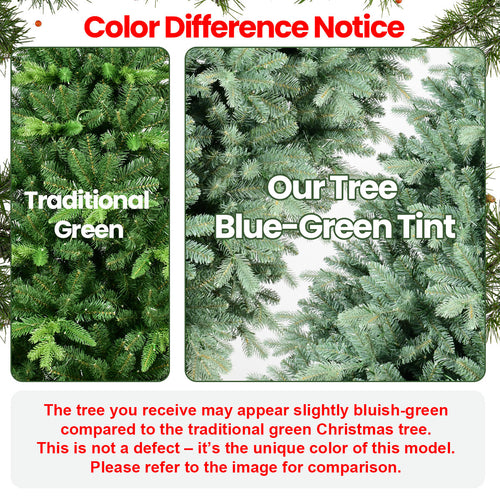 5FT Blue-Green Tint Christmas Tree with 1194 PE+PVC Tips – Unique